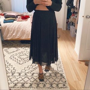 Aritzia - Little Moon pleated flowy skirt